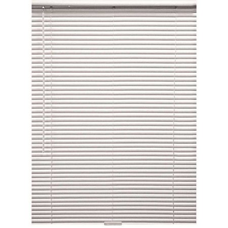 DESIGNERS TOUCH White Cordless Room Darkening Aluminum Mini Blind 1 in. Slats 95 in. W x 72 in. L 10793478523894